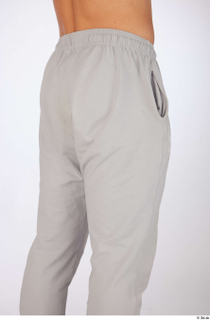 Darren dressed grey jogger wweatpants sports thigh 0006.jpg